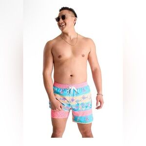 Chubbies 4 Inch The Rodeo Stingray Swim Trunk  Liner Blue Size Medium NEW